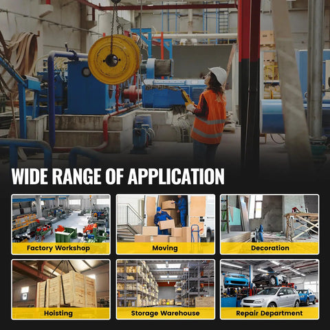 Massive 660 Lbs Wall Mount Jib Crane Hoist Bracket Built Tough With Carbon Steel Construction in a factory setting.