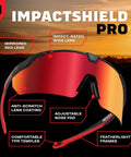 Z87 Safety Glasses With Anti Scratch Lenses, 100 Percent UV Protection, High Contrast Tint For Clearer Vision On The Job