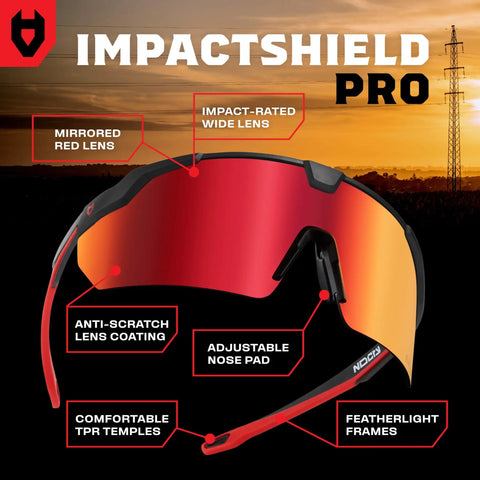 Z87 Safety Glasses With Anti Scratch Lenses, 100 Percent UV Protection, High Contrast Tint For Clearer Vision On The Job