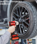 1/2 Inch Cordless Impact Wrench, Brushless Power, 320 Nm Peak Torque, Four Speed Modes With LED Light, Tool Only Battery Not Included used on car tire