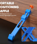 Adjustable Guide Rail For Cut Like Butter Performance Heavy Duty Anti Slip Milling Track Locks Down On 4 To 8 Inch Circular And Marble Saws Portable Woodworking Shop Favorite 2 Piece Set, blue portable positioning baffle for quick assembly.