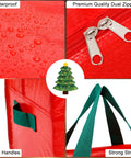 Christmas Tree Storage Bag Fits Up To Seven And A Half Foot Tree Zippered With Carry Handles Heavy Duty Durable Waterproof Material