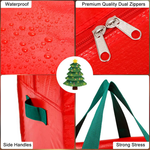 Christmas Tree Storage Bag Fits Up To Seven And A Half Foot Tree Zippered With Carry Handles Heavy Duty Durable Waterproof Material