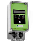 32 Amp Level 2 Electric Vehicle Charging Station With Smart Display showing input and charging status indicators.