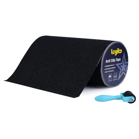 Long 12 Inch By 35 Foot Anti Slip Traction Tape With Roller displayed on white surface