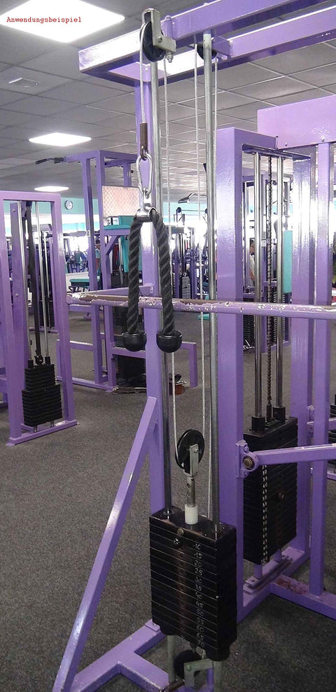 Heavy Duty Cable Pulley With Spacers 3.54 Inch 90mm One Bearing Dustproof Pulley on gym equipment machine