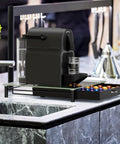 Tempered Glass Coffee Pod Drawer For Original Line Holds 42 Pods under espresso machine on modern kitchen counter