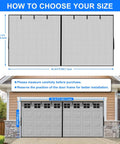 Two Car Garage Door Screen 16x7 Feet 300 Mesh Keeps Dust Out While Letting Fresh Air In Heavy Duty Magnetic Seal display