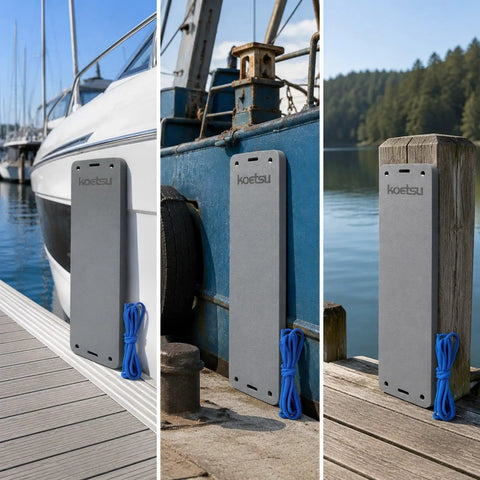 Premium EVA Foam Docking Cushion Protector for Boats and Yachts Water Resistant Guard for Sides Docks and Mooring 18 cm by 73 cm by 4 cm shown at different docks