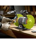 Boss Grade Six Inch Angle Grinder With Hella Bright Led Work Light And Reliable Voltage Sensor used for sharpening tools.