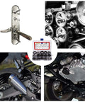 340Pcs Snap Ring Kit External Circlip Retaining Clip Rings Set Alloy Steel 65Mn 15 Sizes From 4mm To 28mm Rust Resistant