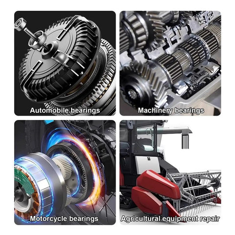 Badass Bearing Puller Set 14 PCS Gear Extractor Kit With 5 Ton Force Removes Stubborn Wheel Hub Axles Solid For Home Garage Pros Removes Rusty Bearings With 2 And 3 Inch Jaws Plus Screws Quick Fix For Cars And Trucks Pro Mechanic Gear on bearings and equipment
