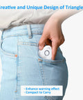 Person placing 5 Pack Water Leak Detectors for Home With 4 Levels Audible Alarm 0 to 120 dB IP66 Water Sensor in back pocket