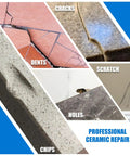 All In One Ceramic Tile Repair Kit For Chips Cracks Scratches Dents And Holes On Ceramic Porcelain Tub Fiberglass Quartz Marble And More Easy Filler To Repair Dents And Cracks Fast - example of surfaces with visible damage