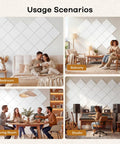 Usage scenarios of Square Acoustic Panels 12 By 12 By 0.4 Inches High Density Polyester Sound Absorbing Panels in various rooms.