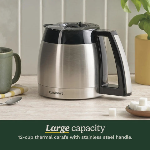 12 Cup Programmable Coffee Maker With PerfecTemp Thermal Carafe, Brew Strength Control, 1 To 4 Cup Setting, Brew Pause