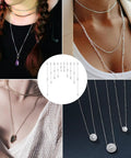 Magnetic Necklace Extenders Set With Ten Pieces In Five Sizes Two Each No Fuss Double Clasp Adjustable Lobster Clasp Extensions Silver