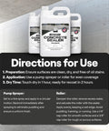 Beefy Clear Concrete And Paver Sealant For Outdoor Areas Heavy Salt And Oil Repellent Formula Waterproof instructions on use.