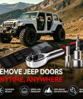 Jeep Hard Top Door Removal Torx Set Tool Kit Red For Wrangler JL JK 2-4 Doors Soft Top And Hard Top Install Removal Heavy Duty