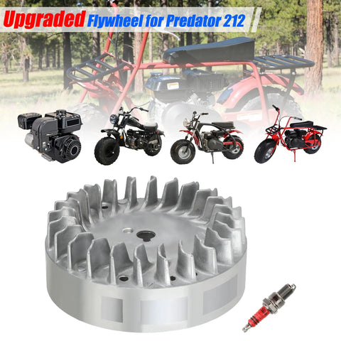 Beefed Up Aluminum Flywheel For Non Hemi Predator 212cc 224cc 196cc 200cc 208cc GX160 GX200 Clone Engines Coleman CT200U Mini Bike