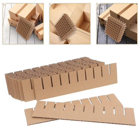 Two Pack Cardboard Box Dividers For Shipping And Logistics Kraft Paper Packaging Separators With Heavy Duty Protection And Reusable Design A No Brainer Solution For Fragile Glassware Kitchen Supplies And Electronics flat kraft cardboard box dividers