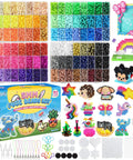 Epic Fuse Beads Kit With 19,200 Beads In 92 Colors, Six Pegboards, 124 Patterns, Ironing Paper, Tweezers And Hooks displayed