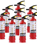 Knock Out Fires Fast With This Badass 2.5 Lb Abc Dry Chemical Fire Extinguisher Featuring A Solid 1A 10BC Rating Packed In An 8 Pack Bundle.