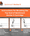 Two-Part Concrete Anchoring Epoxy System Dual Cartridge Fast-Setting For Rebar And Threaded Rods Crack Repair Instructions