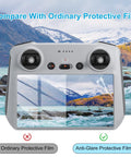 Glare Free Matte Screen Protector For DJI Mini 5 Pro Mini 4 Pro Mini 3 Air 3S Drones And DJI RC RC 2 Controllers comparison image