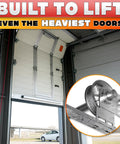 Beefy Heavy Duty Garage Door Cables For 12 Ft Doors 13 Ft 6 In Long Two Pack 304 Steel Galvanized Wire shown on garage