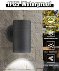 Outdoor Wall Lights Dusk To Dawn 2 Pack With Photocell Sensor Waterproof Aluminum Exterior Sconces shown on brick wall