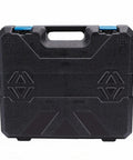 Eujgoov Cordless Hydraulic Lug Crimping Tool With 12 Dies For 18V Battery, hard black case for tool storage.