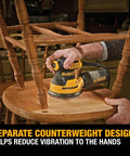 5 Inch Orbital Sander With 3.0 Amp Motor Delivers 12,000 OPM, Compact Palm Sander For Finishing And Smoothing Cabinets, sanding chair