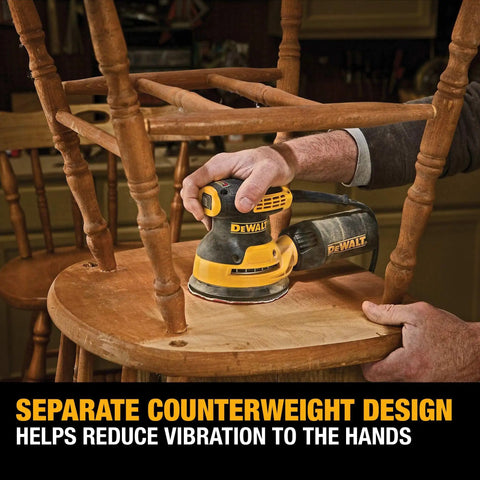 5 Inch Orbital Sander With 3.0 Amp Motor Delivers 12,000 OPM, Compact Palm Sander For Finishing And Smoothing Cabinets, sanding chair