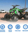 Ignition Switch Replacement Fits 50cc 110cc 125cc 150cc 200cc 250cc Motorcycles ATVs Dirt Bikes And Scooters 4 Wire 4 Pin With 2 Keys Easy Install No Fuss Works With SunL Roketa Coolster And Other Chinese ATVs shown on a desert terrain