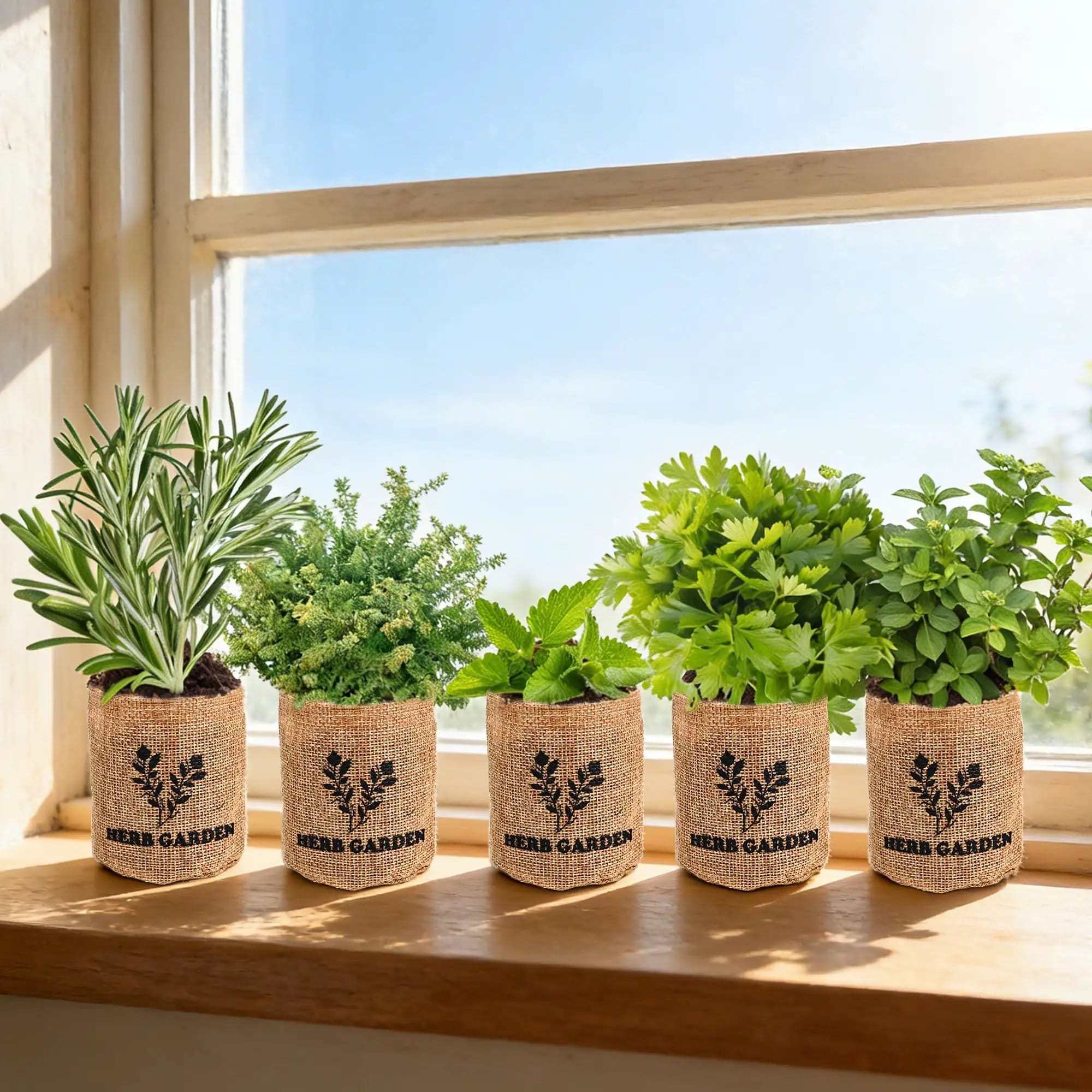 Indoor Herb Garden Starter Kit All-In-One Gift ✓