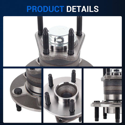 Rear Wheel Hub And Bearing Assembly 512287 Compatible With Chevrolet Malibu 2004 To 2007 HHR 2006 To 2008 Pontiac G6 5 Lugs Non ABS