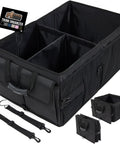 Trunk Organizer For SUV And Car With Big Capacity Collapsible Storage Heavy Duty Multi Compartment Water Resistant And Spill Proof