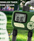 Dual Zone Hose Timer For Lawn And Garden, Smart Programmable Irrigation Controller With Rain Delay, IP54 Waterproof