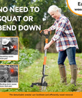 Stand Up Weed Puller With Long Handle And 3 Claw Steel Head For No Bending Kneeling Free Weeding In Lawns And Gardens Detachable Heavy Duty Tool That Makes Weeding A Breeze And Easily Removes Weeds used by gardener in field