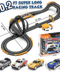 Ultimate Slot Car Race Track Set With Four Cars Electric Track With Slope Overpass And Circular Laps Dual Racing Game With Flash Bridge And Pendulum Totally Fun Gift For Boys Ages 6 7 8 9 10 11 12