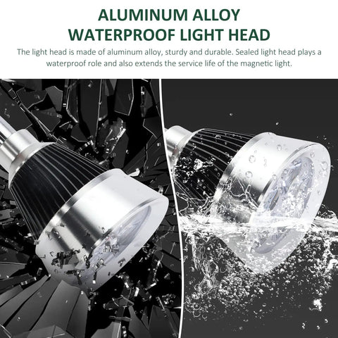 LED Work Light With Flexible Gooseneck And Magnetic Base For Workbench And Tools, aluminum waterproof light head