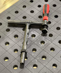180 Degree Welding Fixture Screw Clamps For Five Eighth Inch Tables Two Pack Tough As Nails Heavy Duty Solid Steel Hold Down