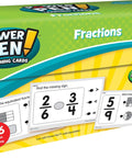 Power Pen Learning Cards Fractions Set With 106 Problems Per Box And 53 Double Sided Cards To Boost Math Practice Use With Power Pen Or Power Pen Lite