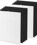 Premium Replacement C545 HEPA Filter Kit for Air Purifier, True HEPA S Filter with 2 HEPA and 8 carbon pre-filters, 13.1x10.9x1 in