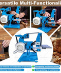 Heavy Duty 750W Double-Use Vertical And Horizontal Belt Sander With Brushless Motor Knife Sharpener And Polisher Tool for grinding wood and metal.