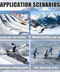 Application scenarios of All Terrain Snow Scooter With 360-Degree Steering And 330 Lbs Load Capacity in ski and skating areas.