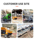 Heavy Duty Portable Concrete Pump Hydraulic Cement And Mortar Line Machine providing reliable output at various job sites.