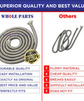 Comparison of Upgraded Whole Range Oven Door Gasket With 25 Mounting Clips Replacement WB04T10050 and inferior product