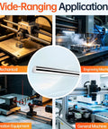 Precision Ground 2pcs 10mm X 300mm Linear Motion Rods Shaft Guide Rail For Smooth Sliding Bearing Applications And DIY Projects used in engraving and automation.